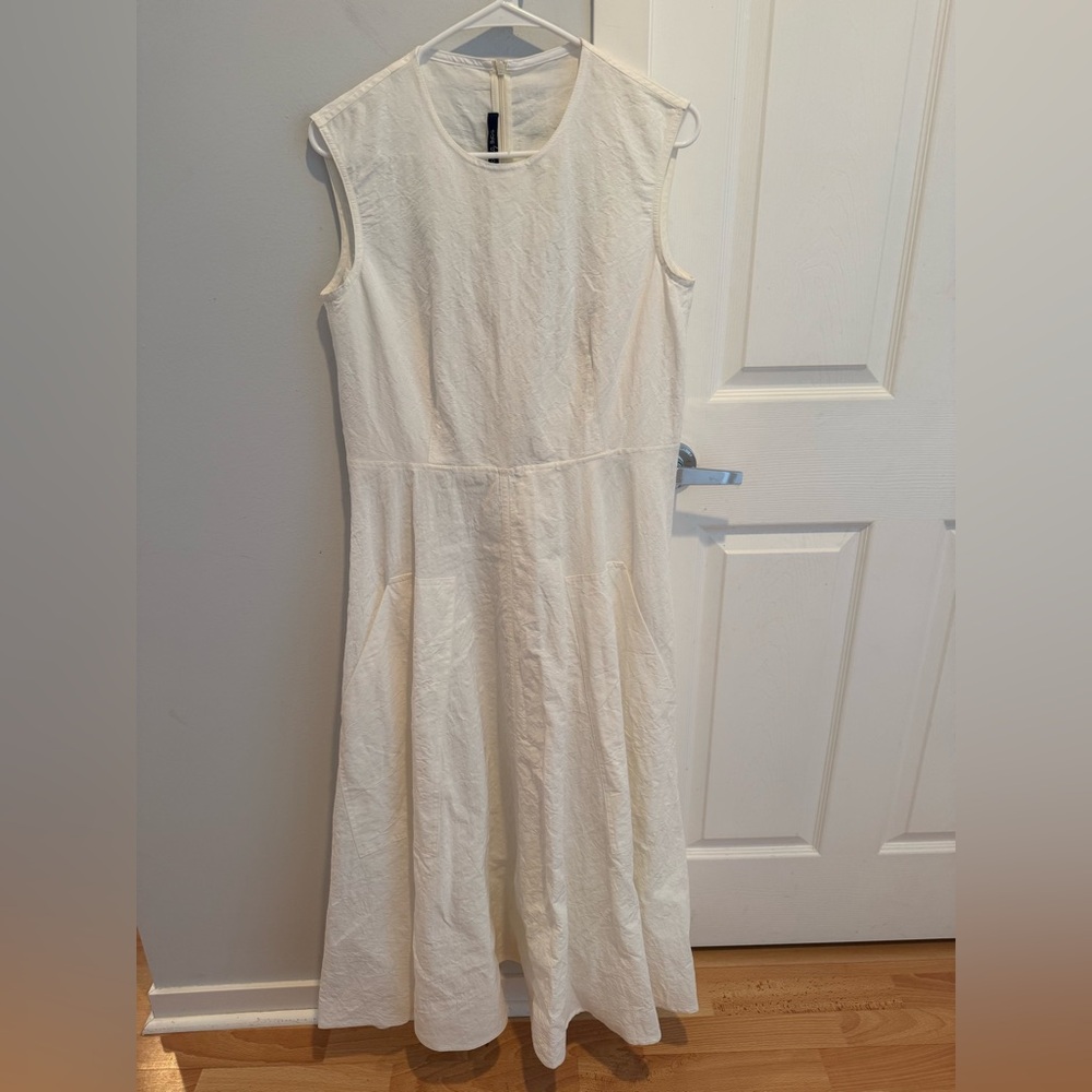 Sofie D’Hoore White Midi Dress, size 38